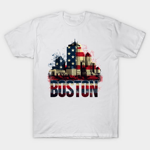 Boston City T-Shirt by Vehicles-Art